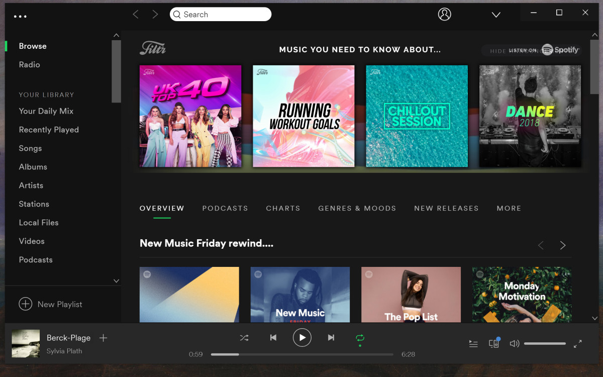 Spotify windows app not updating to premium version